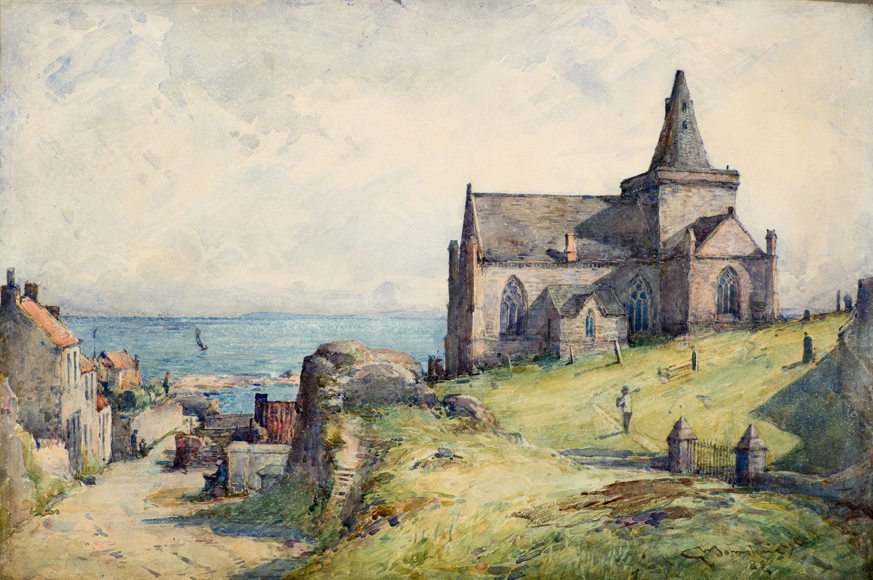 St Monance, kolem roku 1883 (akvarel) od George Whitton Johnstone