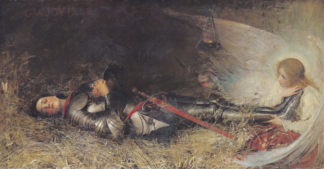 Johanka z Arku spí, 1895 od George William Joy