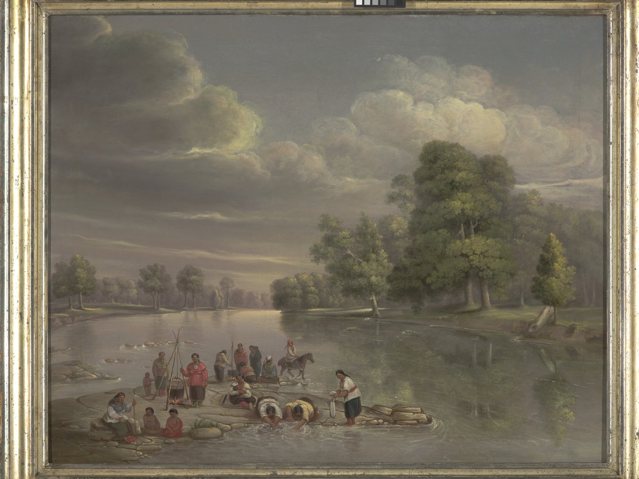 Scene On The Wabash (olej na plátně) od George Winter