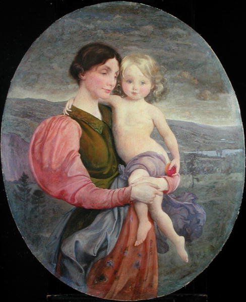 Matka a dítě: Moderní Madonna od George de Forest Brush or Brusch