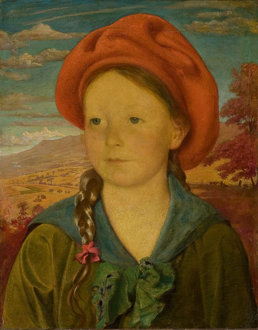 Portrét mladé dívky (Olivia Cauldwell), 1920 od George de Forest Brush or Brusch