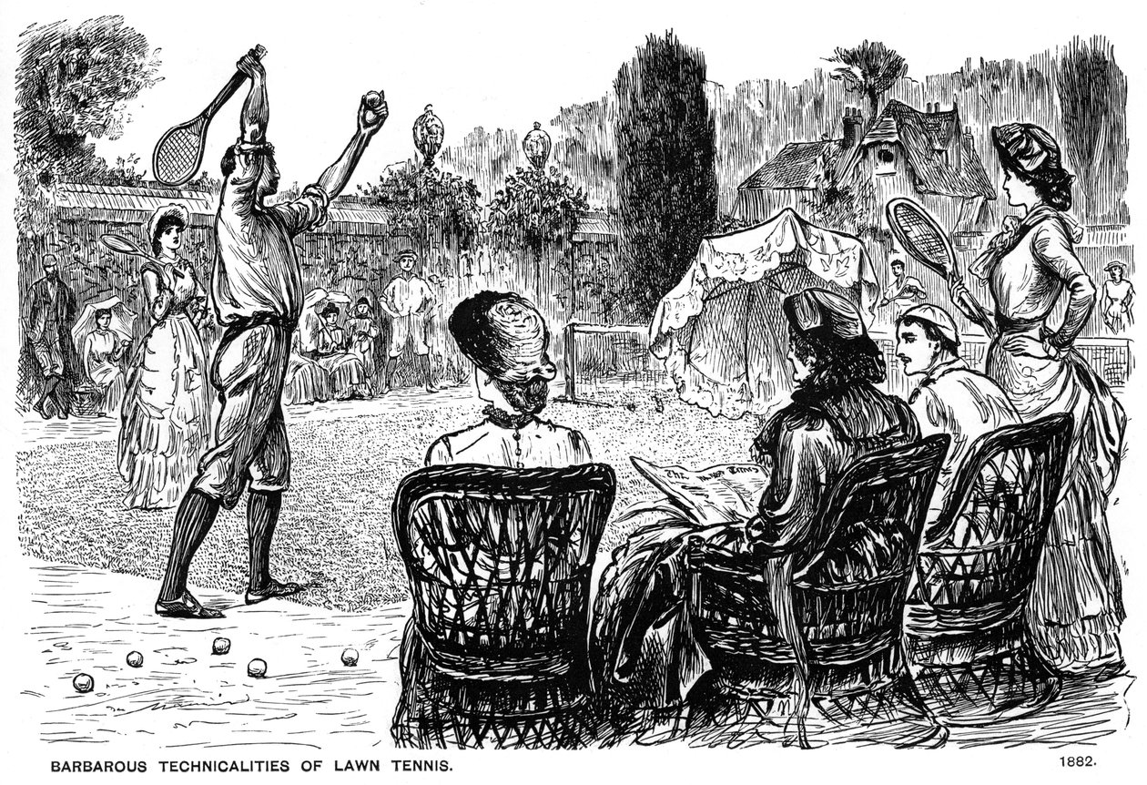 Barbarské technické aspekty Lawn Tennis, 1882 1891 od George du Maurier