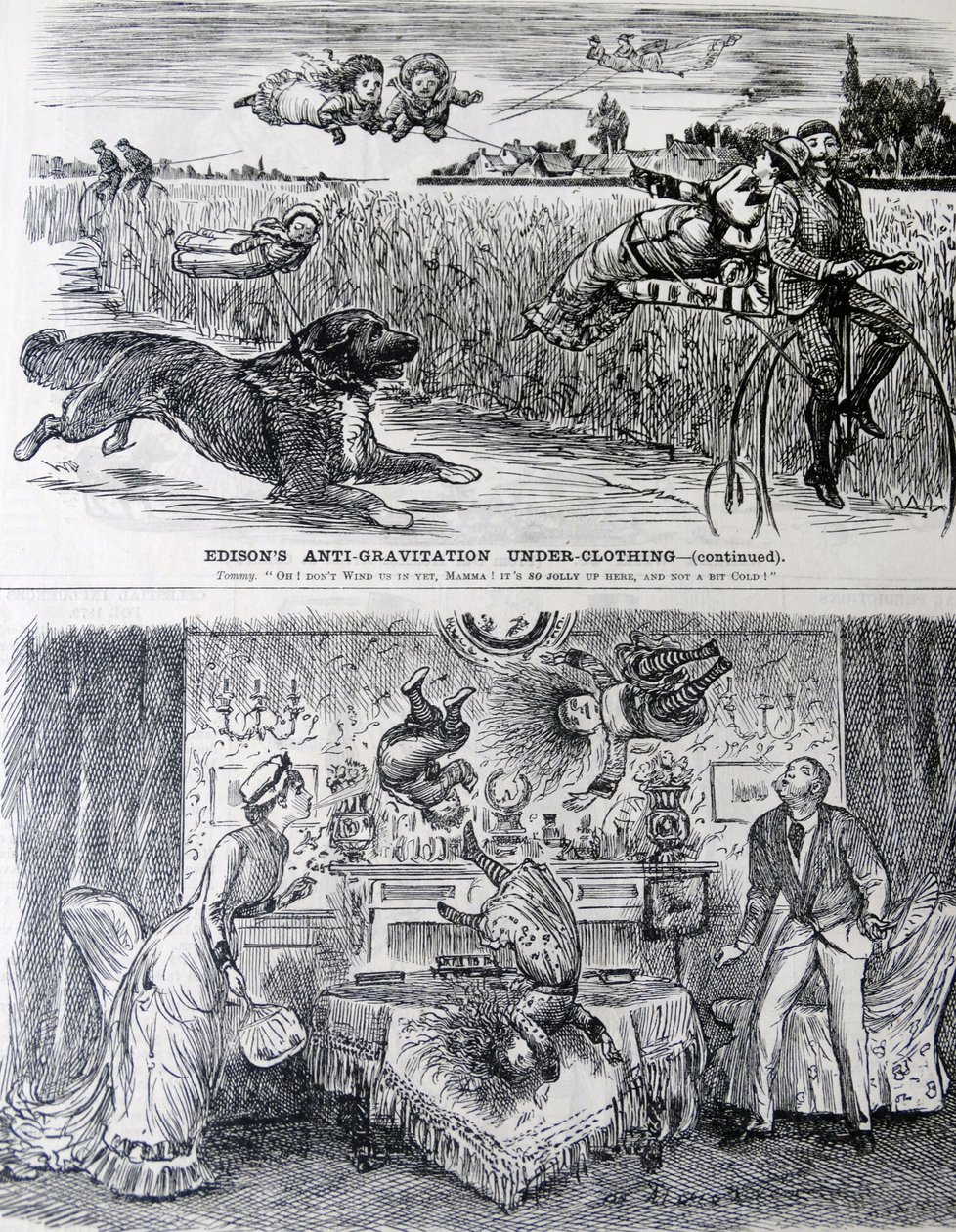 EDISONova vynalézavost, jak ji vidí George du Maurier. od George du Maurier