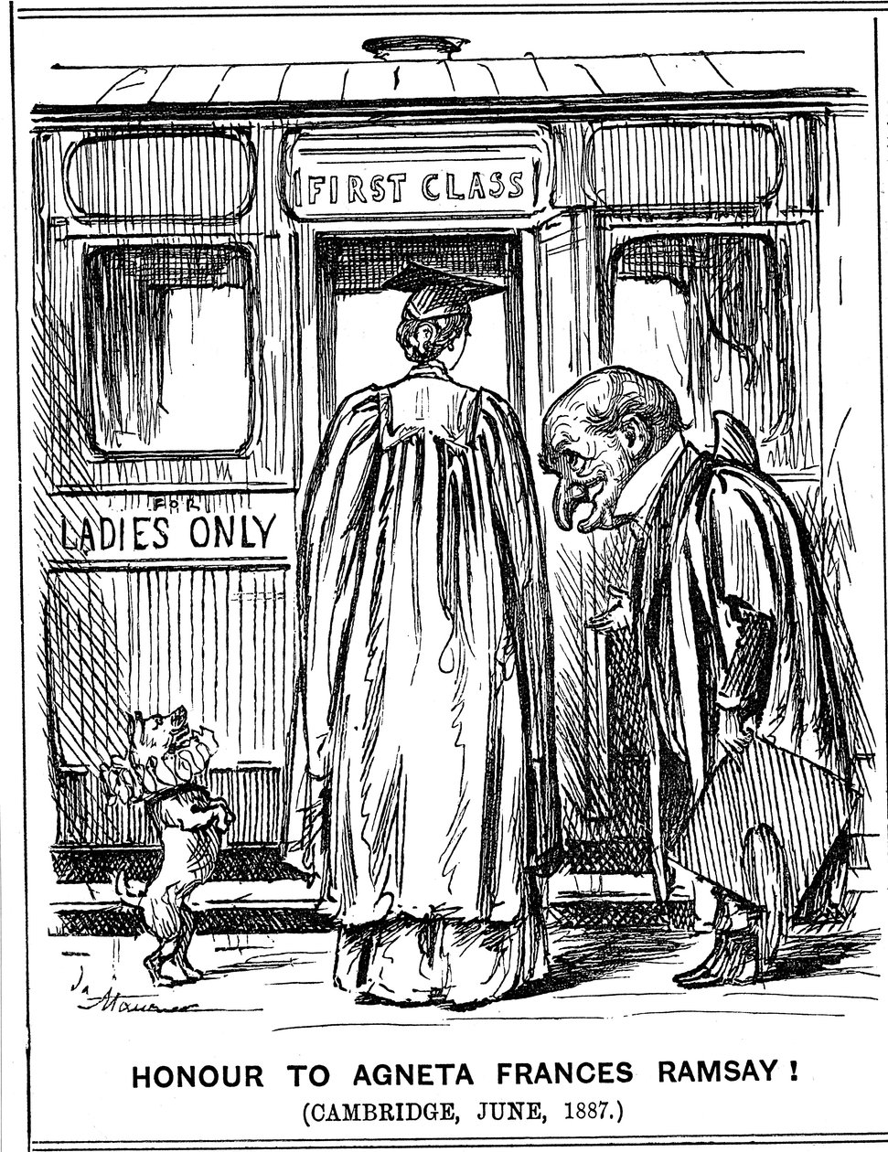 Čest Agnetě Frances Ramsayové! Cambridge, červen 1887 od George du Maurier