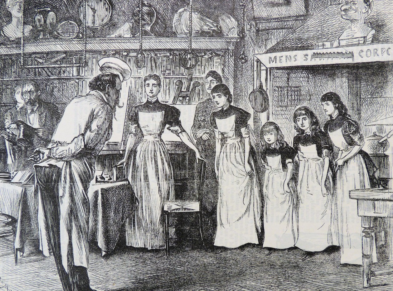 Školní místnost, jak má být od George du Maurier