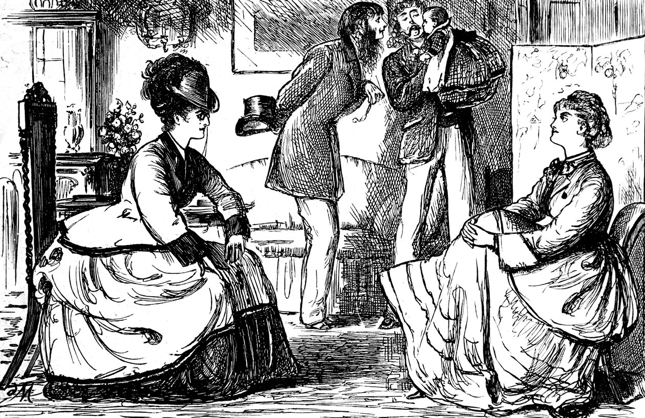 Anglické páry vyšší třídy od George du Maurier