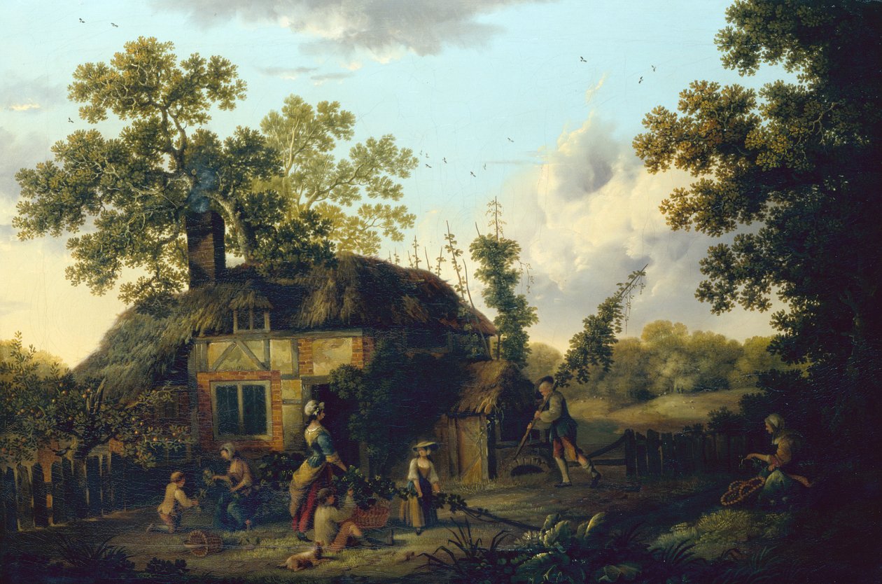 The Hop Pickers (olej na plátně) od George of Chichester Smith