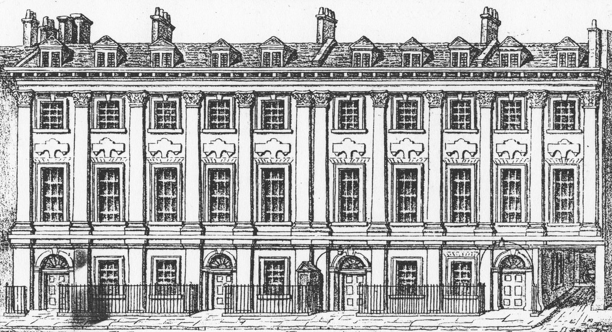 Domy Great Queen Street, 1817 od George the Elder Scharf