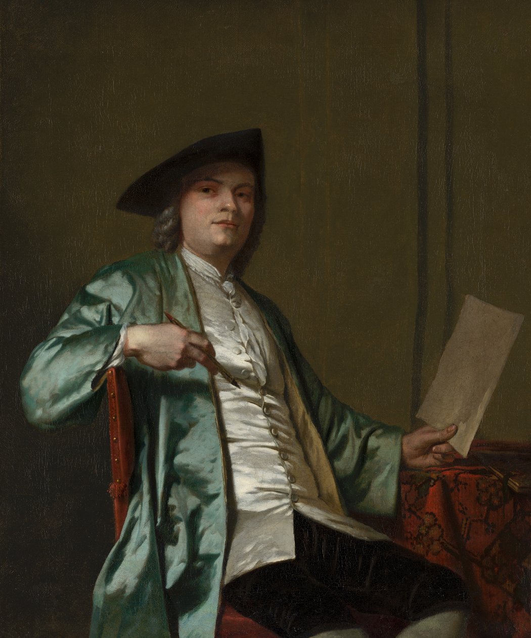 Portrét Cornelis Ploos van Amstel, kolem roku 1758 od George van der Mijn