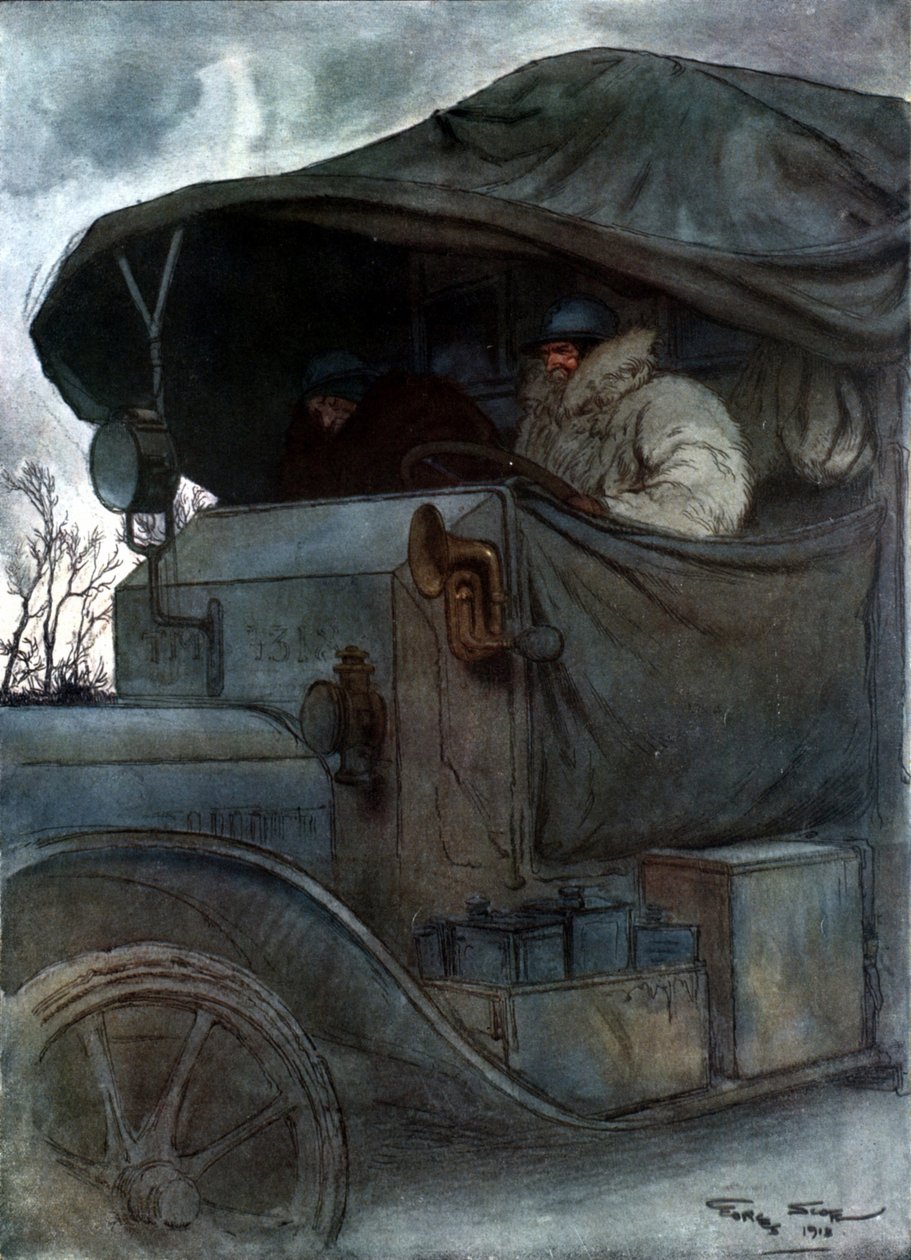 Za volantem, 1918 od Georges Bertin Scott