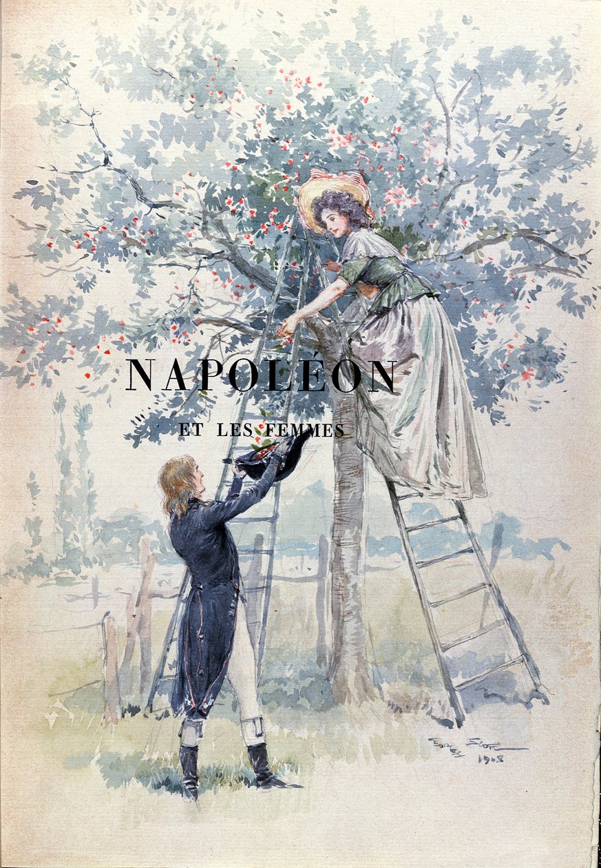 Ilustrace pro „Napoleon et les Femmes“ od Louise Clauda Frederica Massona (1847-1923), poprvé publikována v roce 1894 od Georges Bertin Scott