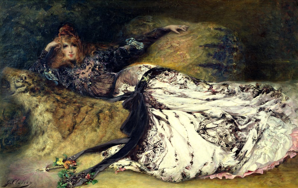 Sarah Bernhardt (1844-1923) 1871 od Georges Clairin