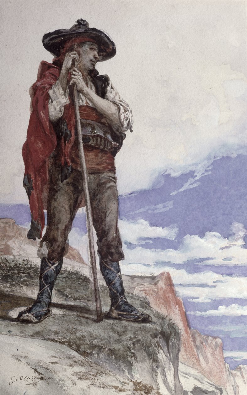 Pašerák v Pyrenejích od Georges Clairin