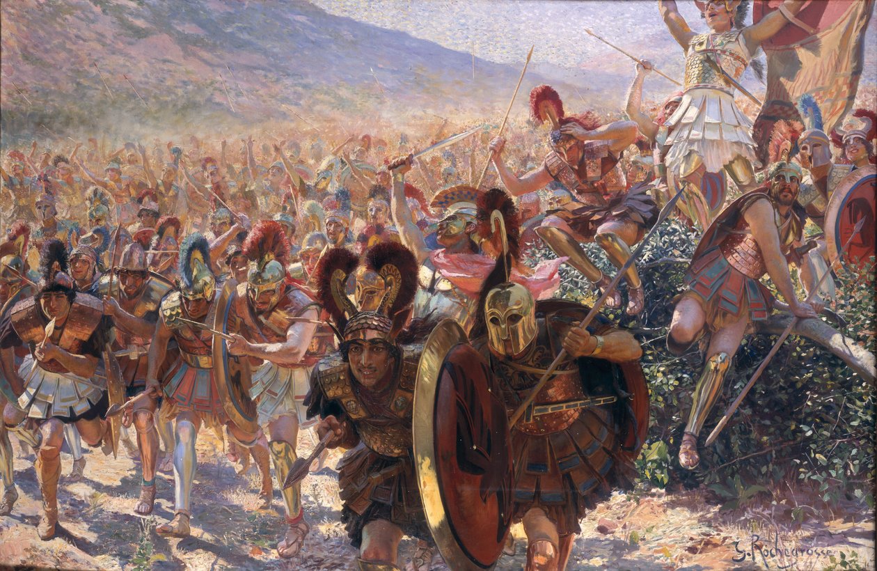 Starověcí válečníci od Georges Marie Rochegrosse