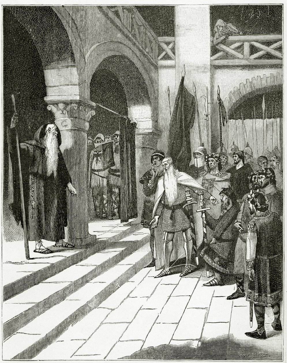 Les Burgraves, 19. století (č. rytina) od Georges Marie Rochegrosse