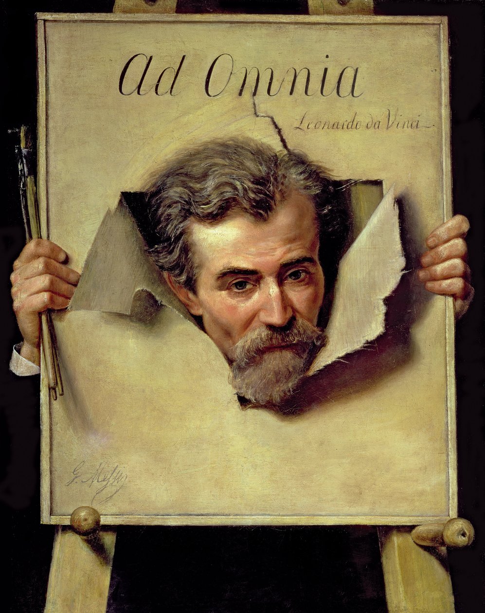 Ad Omnia Leonardo da Vinci, považovaný za autoportrét umělce od Georges Melies