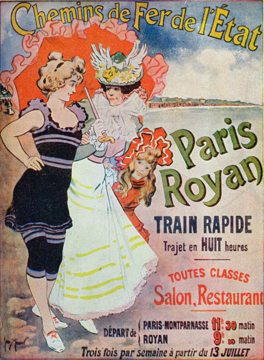 Reklama na železniční trať Paříž-Royan, kolem roku 1908 od Georges Meunier