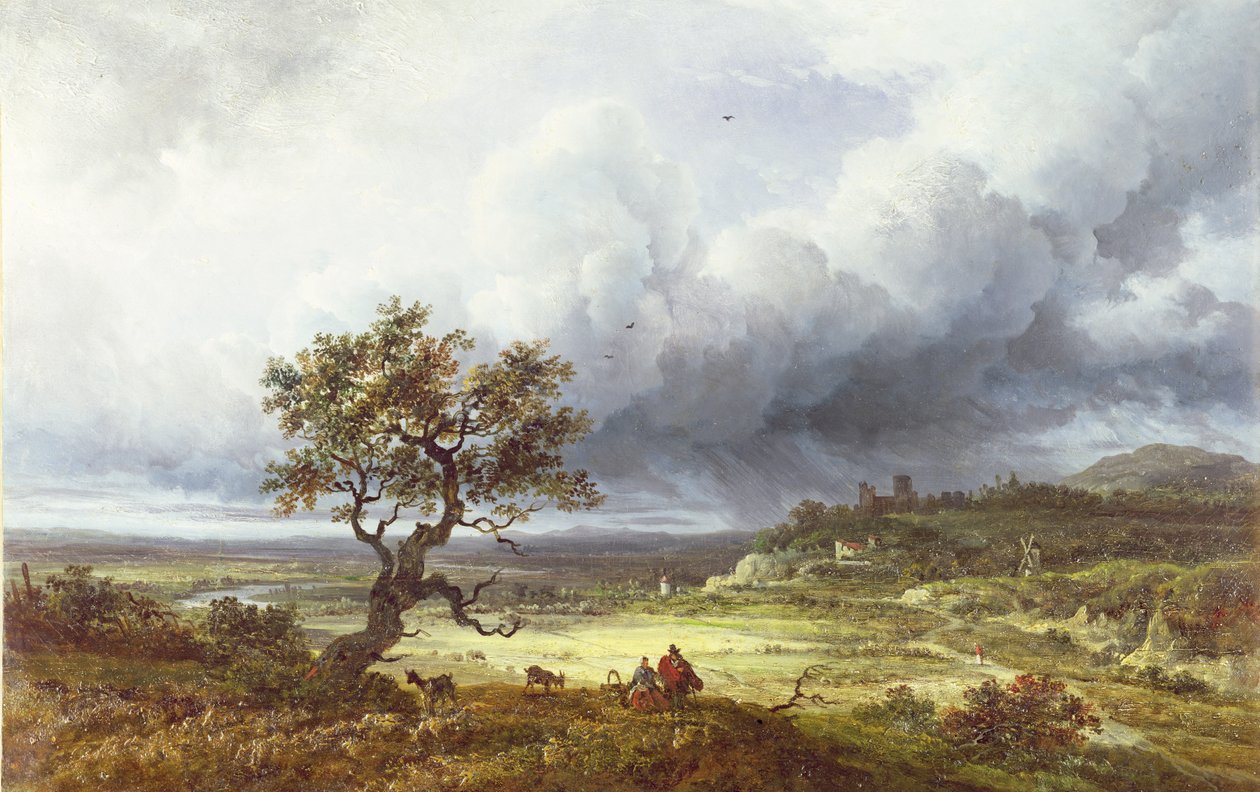 Venkov pod bouřlivým nebem od Georges Michel