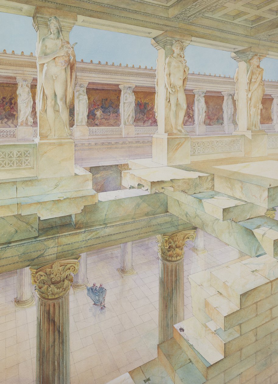Studie římského chrámu (wc na papíře) od Georges Paul Chedanne