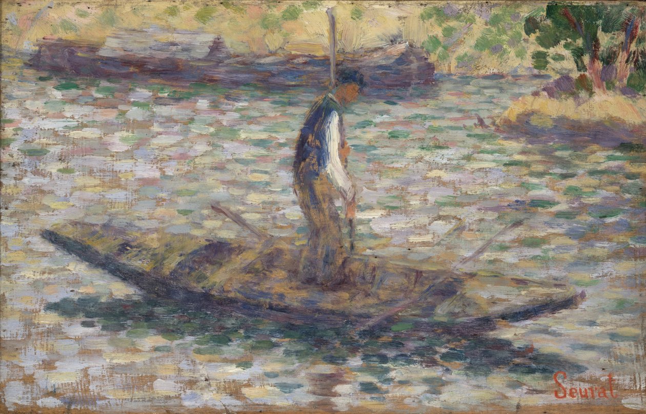 Rybář, kolem roku 1884 od Georges Seurat