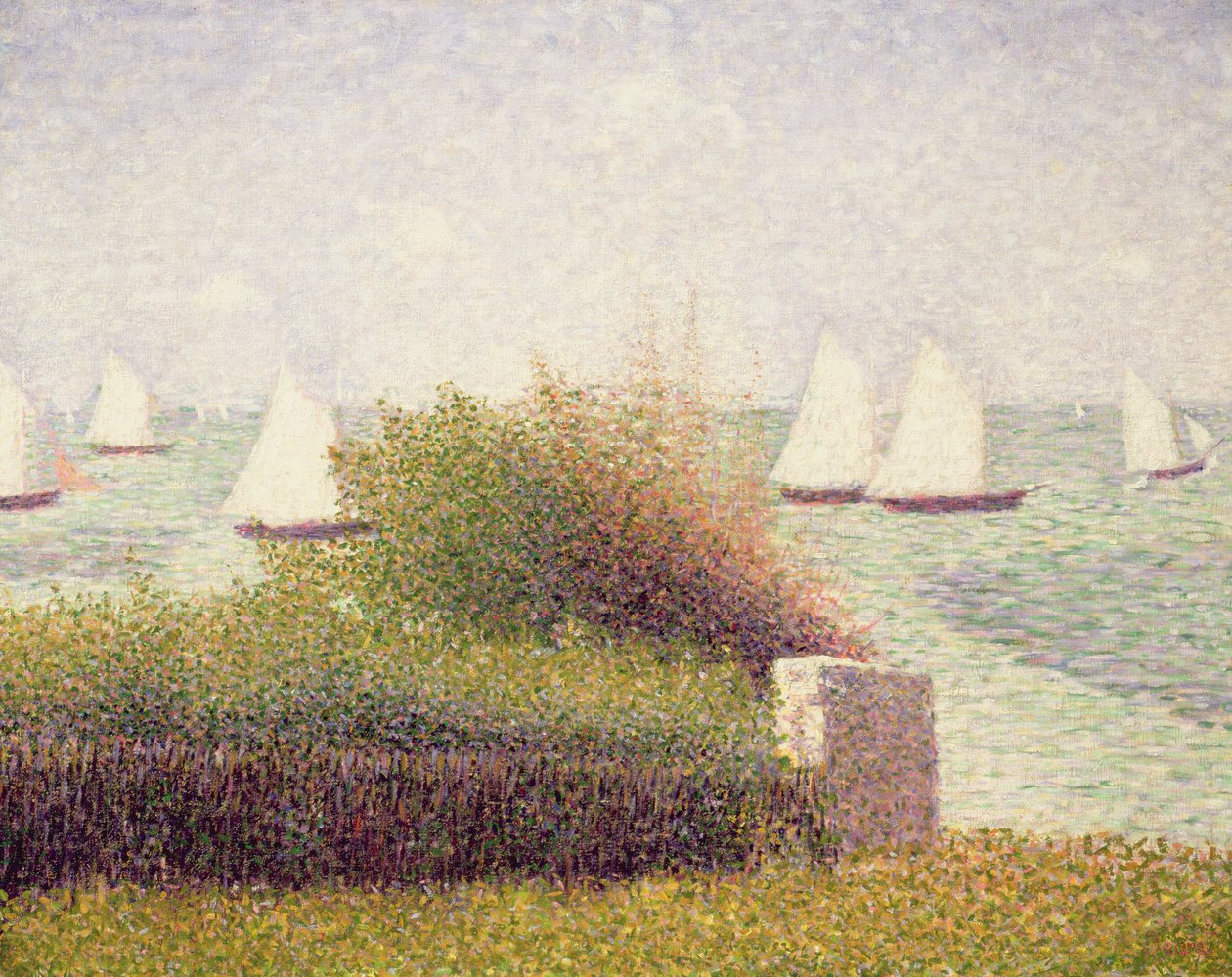 La Rade de Grandcamp, 1885 od Georges Seurat
