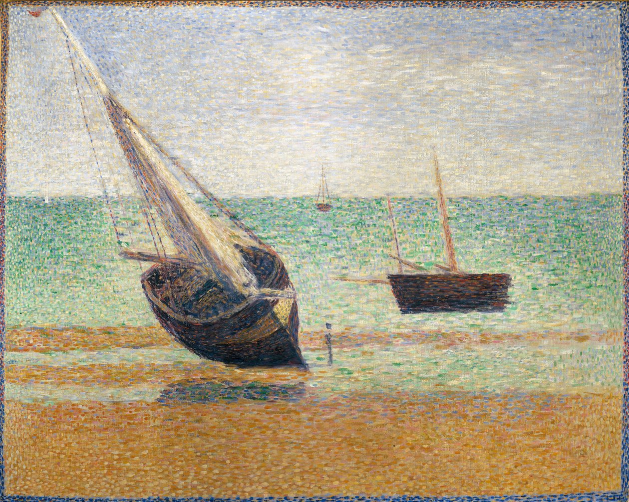 Odliv v Grandcamp, 1885 od Georges Seurat