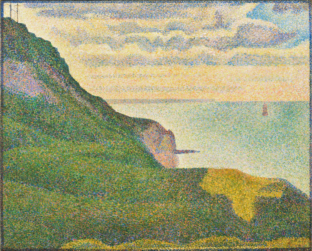 Přímořská krajina v Port-en-Bessin, Normandie, 1888 od Georges Seurat