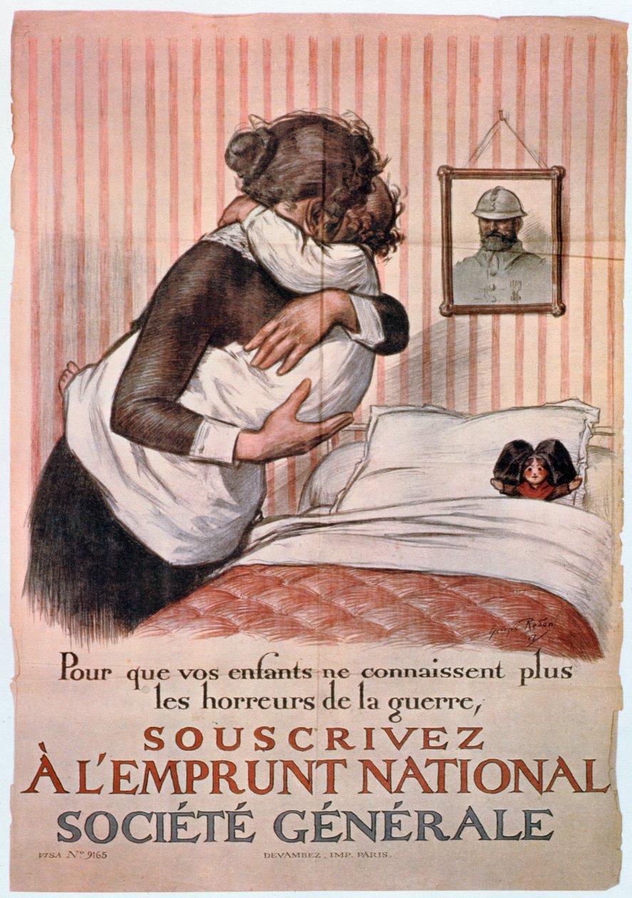 Plakát pro národní půjčku, 1. světová válka, Francie (viz také 182121) od Georges Redon