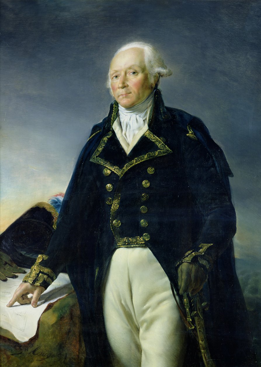 Portrét Francoise-Christopha Kellermanna (1735-1820) kolem roku 1835 od Georges Rouget
