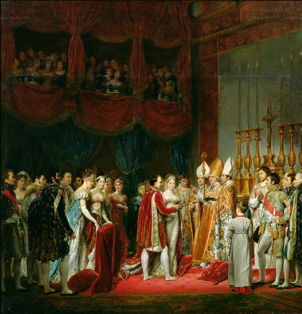 Manželství Napoleona I. (1769-1821) a Marie Louise (1791-1847) rakouské arcivévodkyně, 2. dubna 1810, 1810 od Georges Rouget