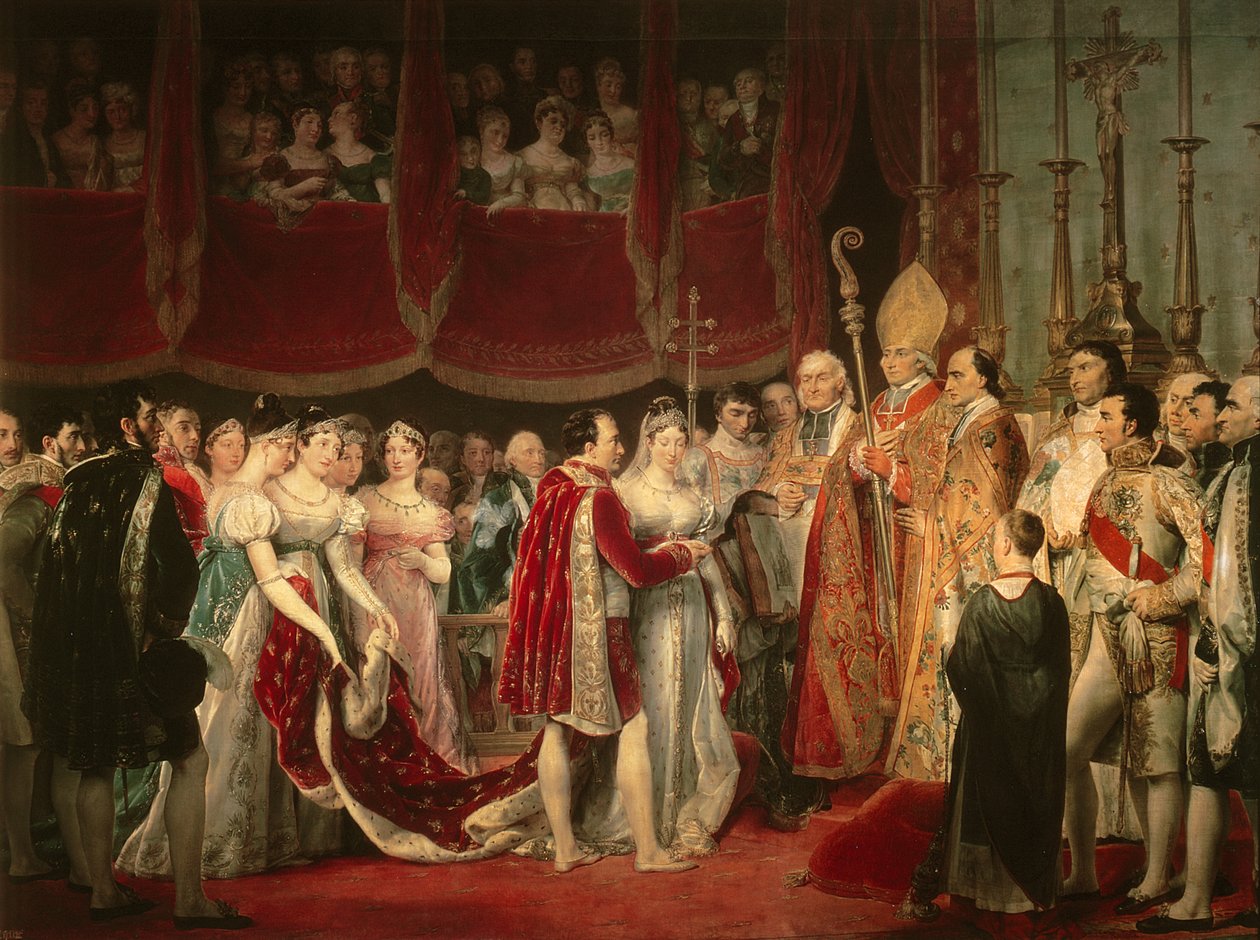 Svatební obřad Napoleona I. a arcivévodkyně Marie-Louis 2. dubna 1810 od Georges Rouget