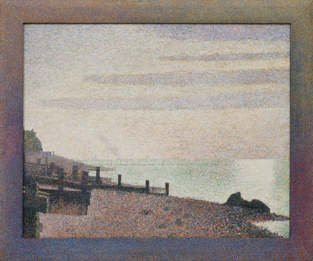 Honfleur, jeden večer, ústí Seiny od Georges Seurat