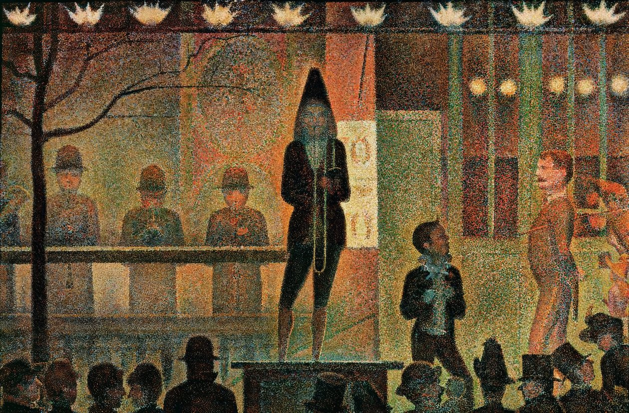 Cirkusový průvod od Georges Seurat