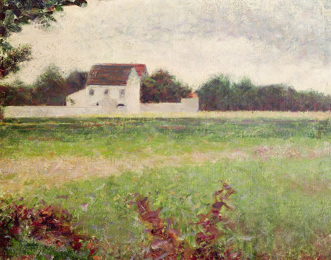 Krajina v Ile-de-France, 1881-82 od Georges Seurat