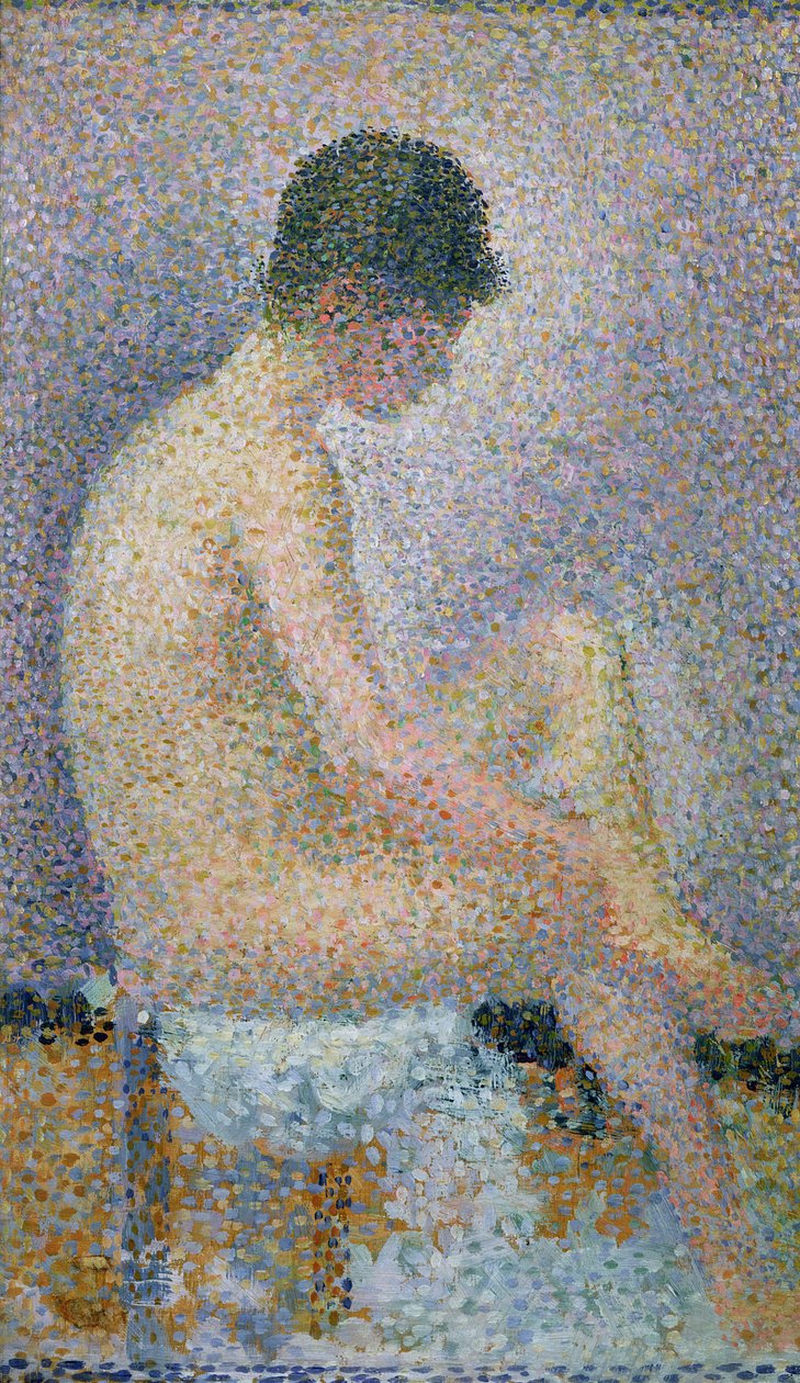 Model v profilu, 1886 od Georges Seurat
