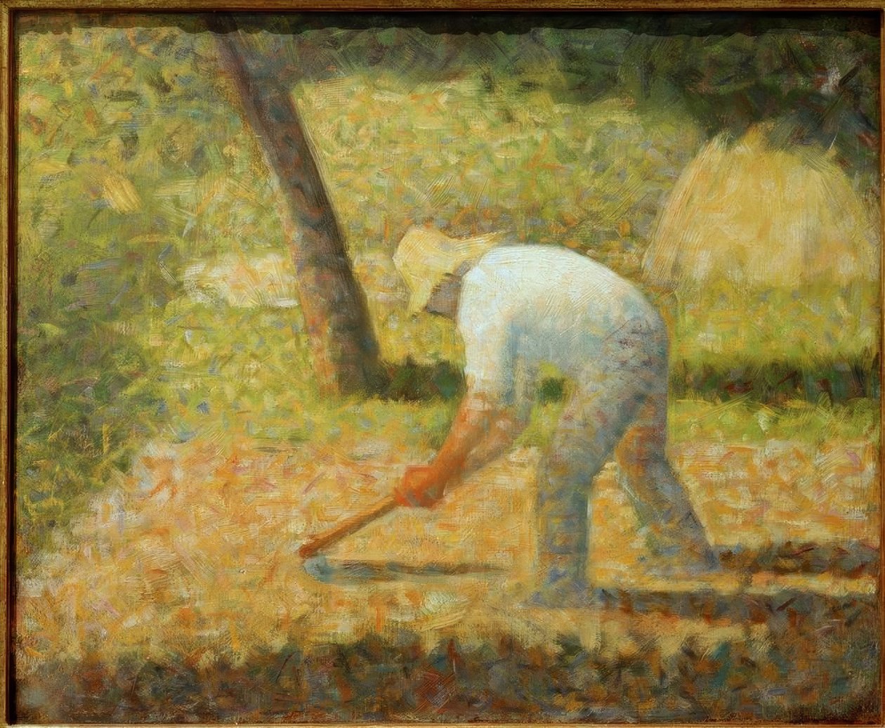 Sedlák s motykou od Georges Seurat
