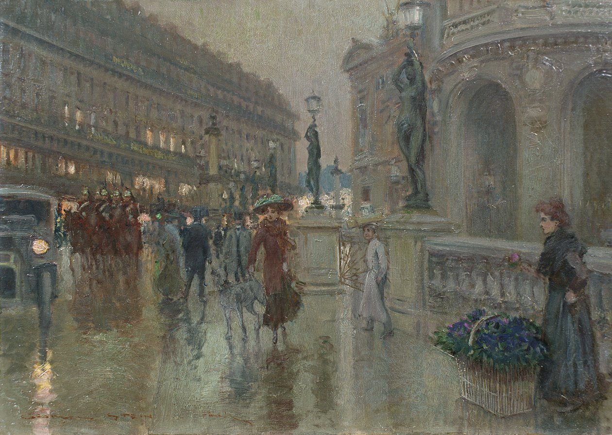 Paříž v noci od Georges Stein