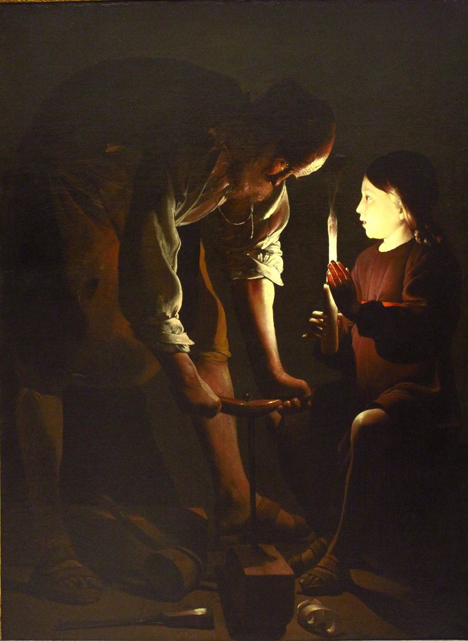 Svatý Josef tesař od Georges de La Tour