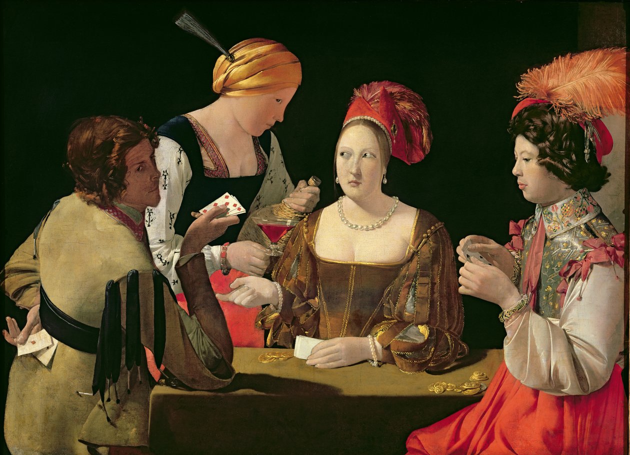 Cheat with the Eso of Diamonds, c.1635-40 od Georges de La Tour
