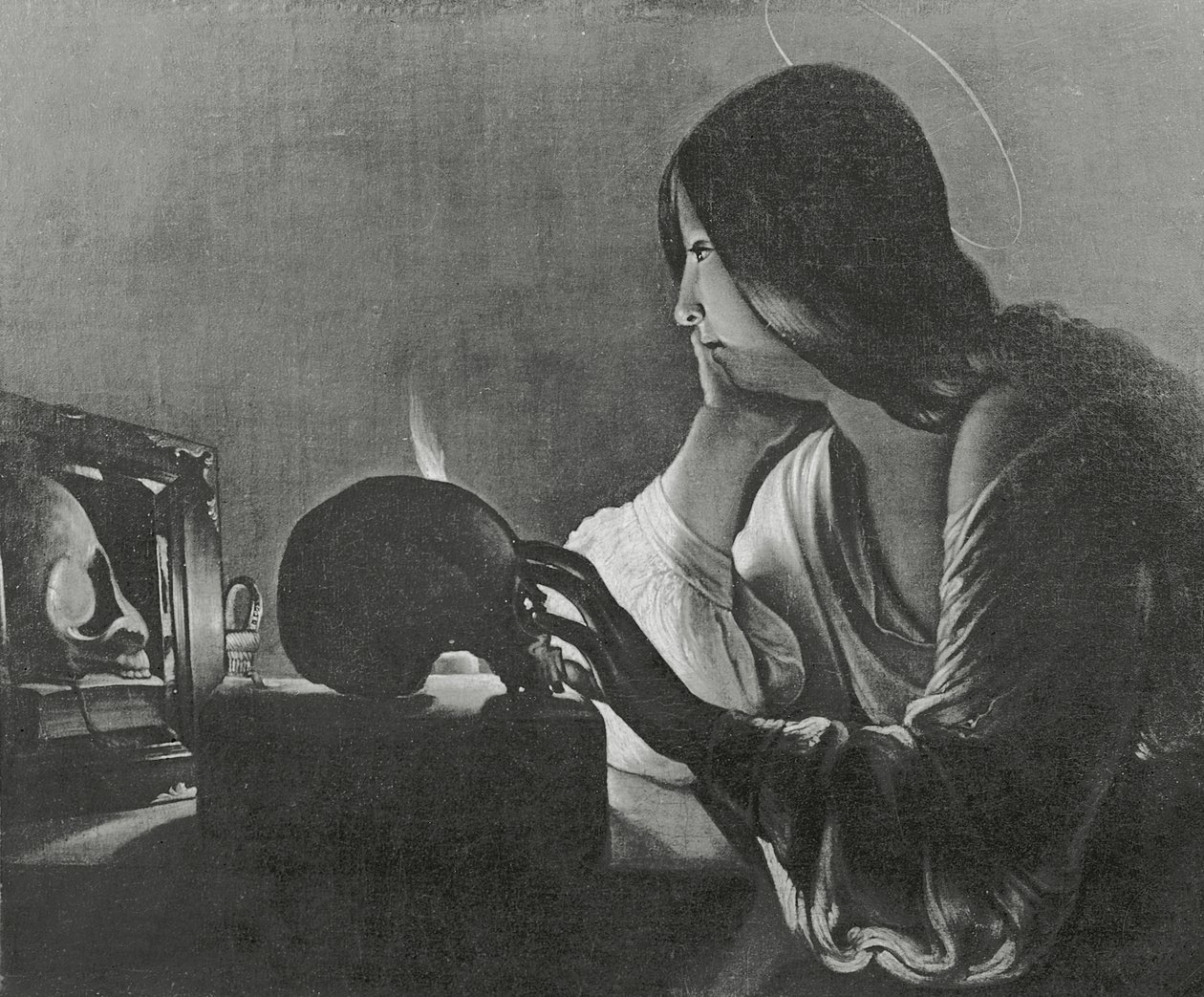 Magdaléna se zrcadlem od Georges de La Tour