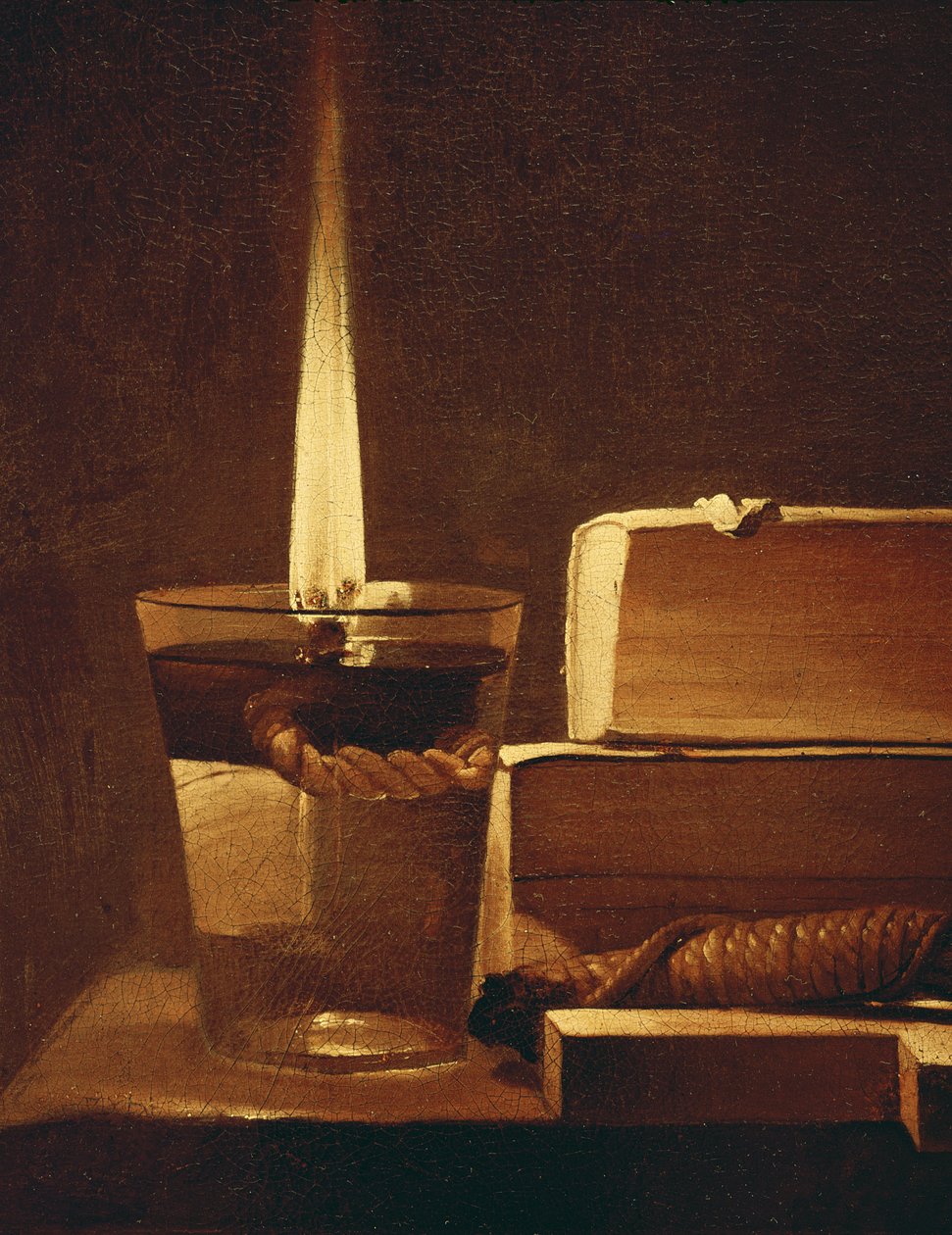 Noční světlo, 1630-35 (detail 93782) od Georges de La Tour