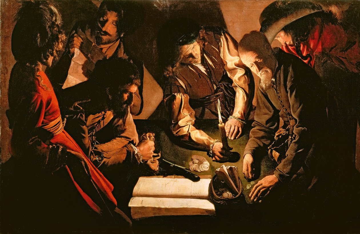 Placení daní, c.1620 od Georges de La Tour
