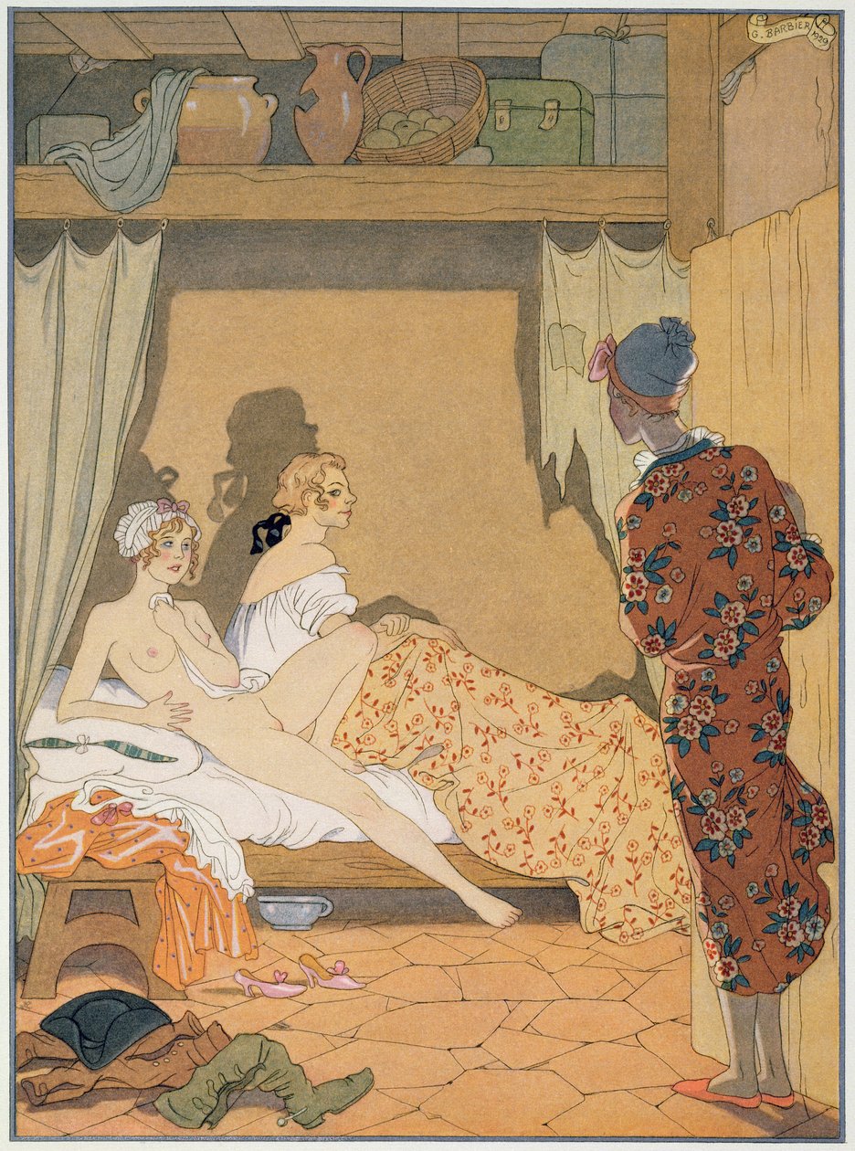 Scéna z ložnice, ilustrace z 