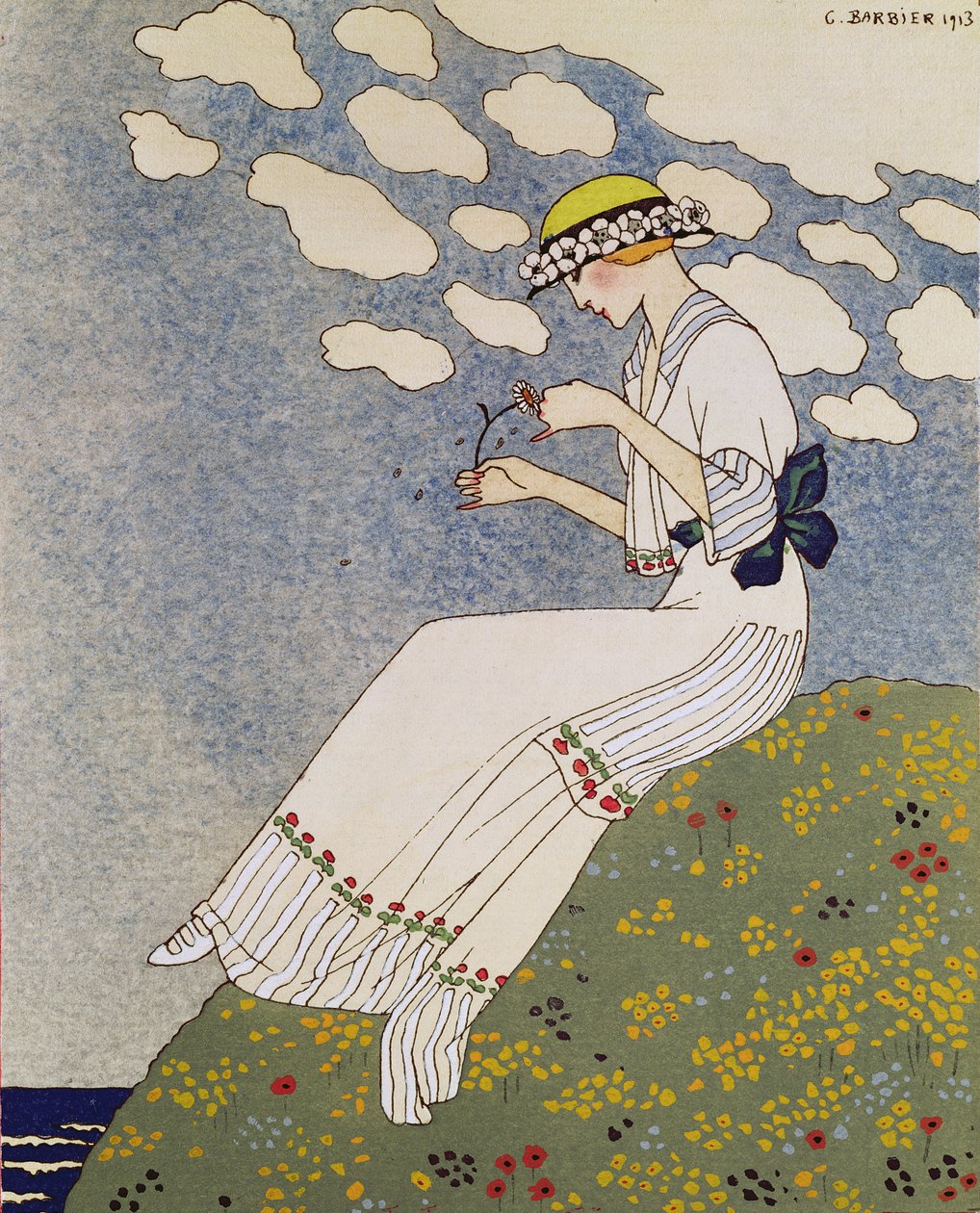 Nic neříkej, z Gazette du Bon Ton č.10 od Georges (after) Barbier