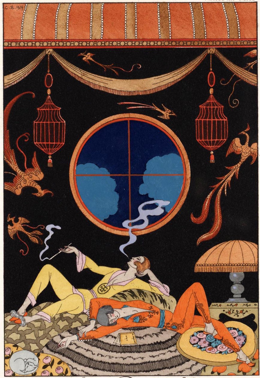 Lenost – série Sedm smrtelných hříchů od Georges (after) Barbier