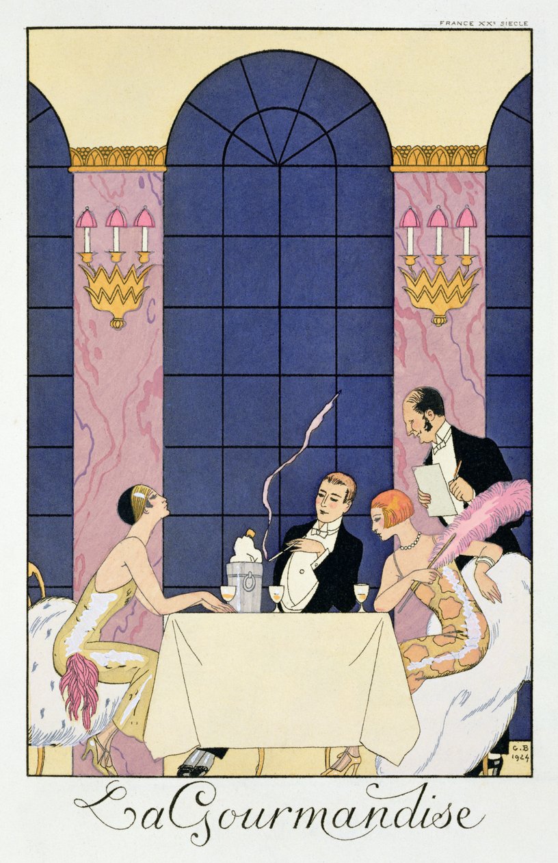 Gurmáni od Georges (after) Barbier