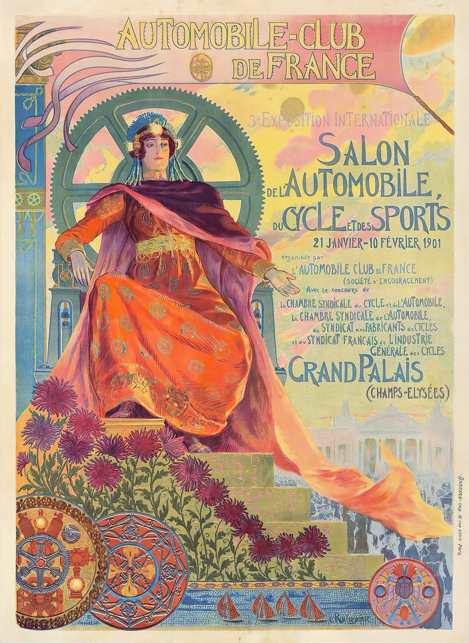 Automobilová, cyklistická a sportovní show, 25. ledna - 10. února 1901, 1901. od Georges Antoine Rochegrosse