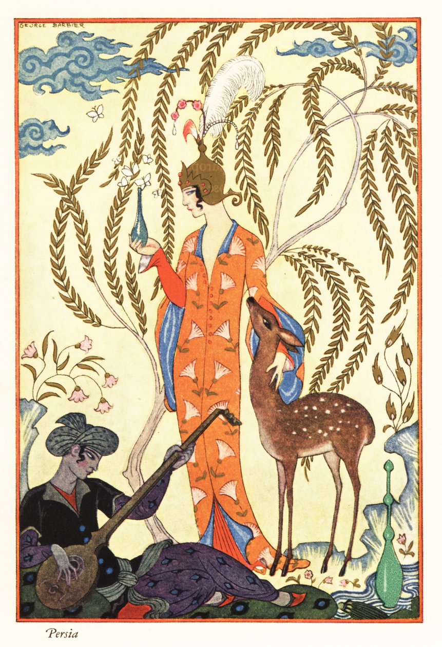 A woman holds a perfume flask, ancient Persia   1419159   cs       czech Successfully Translated  Original: The Bloody Massacre Perpetrated in King-Street Boston on March 5th 1770 by a Party of the 29th Regt. Translat: The Bloody Massacre Perpetrated in Ki od Georges Barbier
