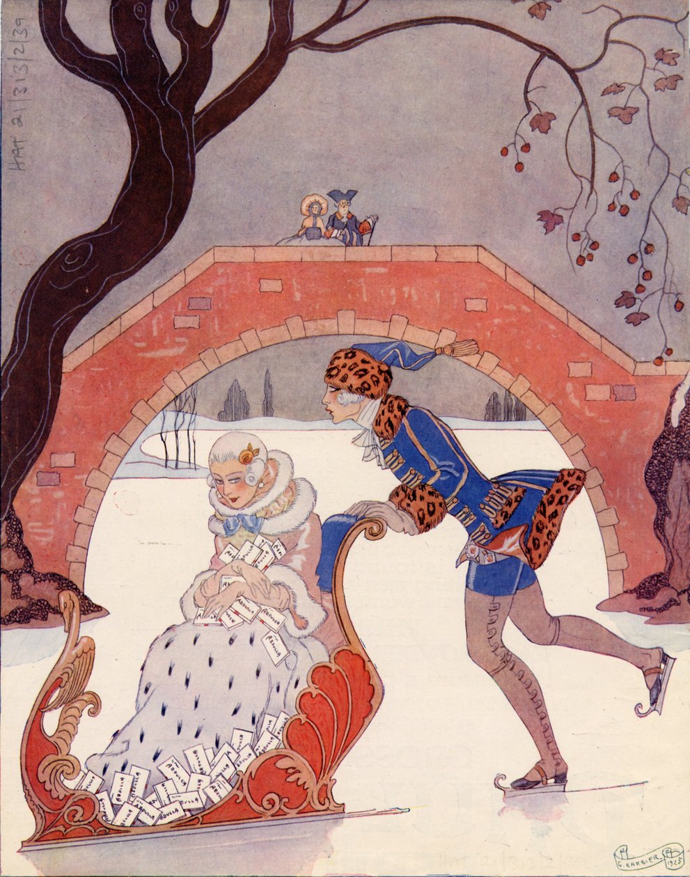 Cigarety Abdulla, 1925 od Georges Barbier