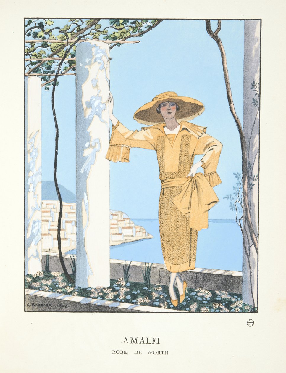 Amalfi, z kolekce módních talířů od Georges Barbier